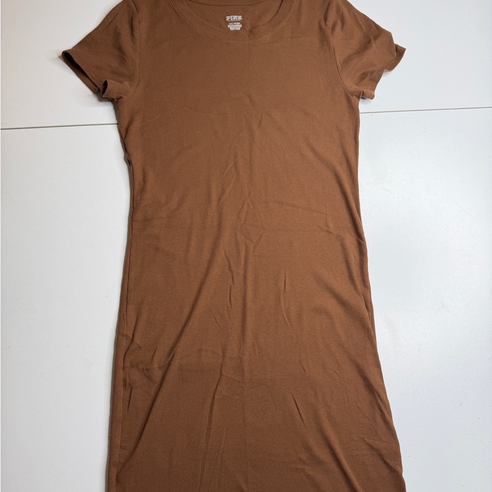 PINK Victoria's Secret Brown Ribbed Top